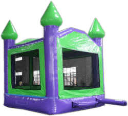 IMG 1732 1742260651 14ft x 14ft Green & Purple Bounce House